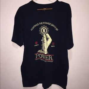 OBEY Power Bidder Navy Shirt (Large)